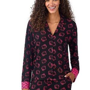 Hello Kitty by Sanrio Pajama Set- NWT Black/pink